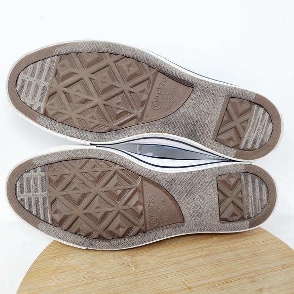 Converse Shoreline Shoes Womens 8 Light Blue Slip On Sneakers Cinch Heel - Picture 11 of 13